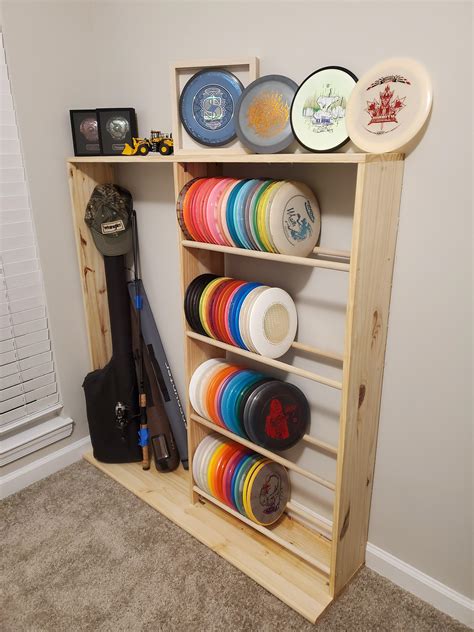 Settling into a new home and (mostly) built the upper half of a disc golf/other hobbies rack ...