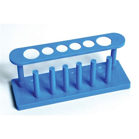 Plastic Test Tube Rack, 6-Hole - Racks - Lab Supplies