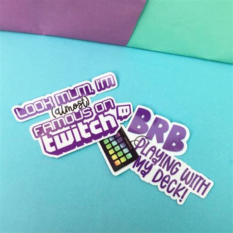 Twitch Streamer Vinyl Stickers Streamer Sticker Twitch Gift | Etsy