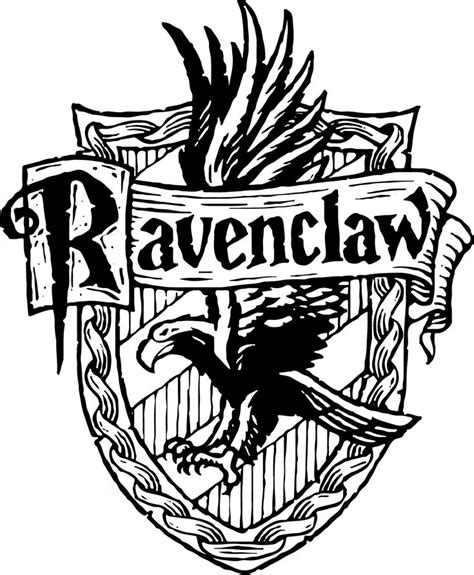 the ravenclaw logo is printed on a white t - shirt