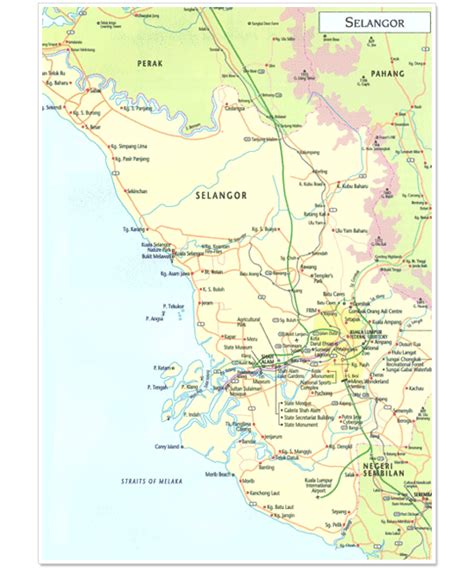 Map Of Selangor And Kuala Lumpur - Rockleecakro