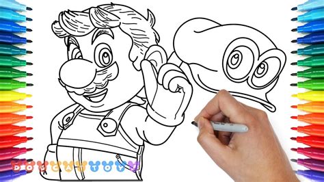 How To Draw Super Mario Odyssey 17 Drawing Coloring Pages For Kids | Images and Photos finder