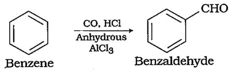 How are the following compounds prepared?Benzaldehyde from benzene.