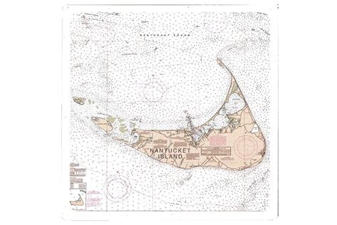 Nantucket Nautical Map Coaster - Shop - Nantucket Historical Association