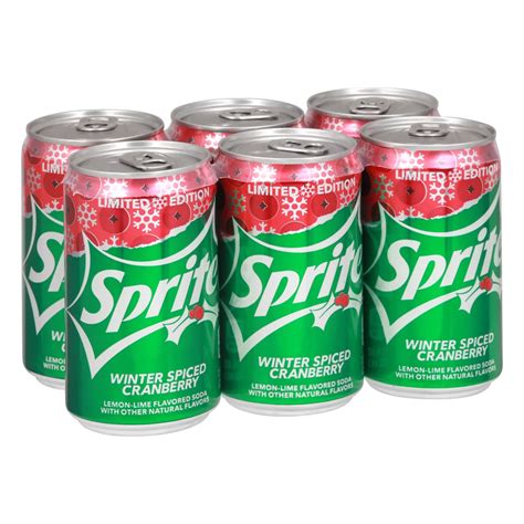 Sprite Winter Spiced Cranberry Soda 7.5 oz Cans - Shop Soda at H-E-B