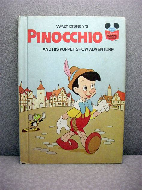 Pinocchio Vintage Disney Book. | Disney books, Disney book club, Childhood books