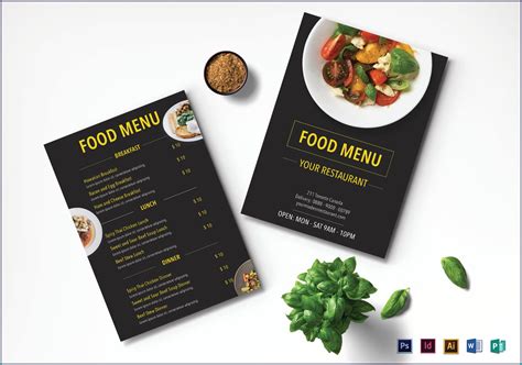 Cafe Menu Template Free Download Templates-2 : Resume Examples