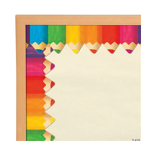 Jumbo Colored Pencil Bulletin Board Borders | Oriental Trading