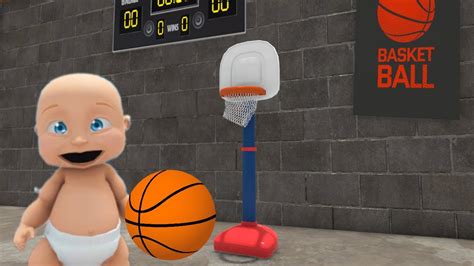 Baby Learns to PLAY BASKETBALL... (Who's Your Daddy?) - YouTube