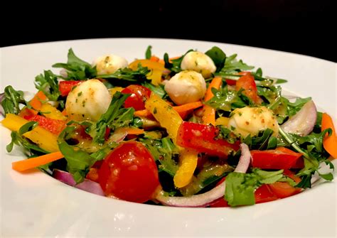 Rucola Salat mit Balsamico Senf Dressing - Zu Faul Zum Kochen?