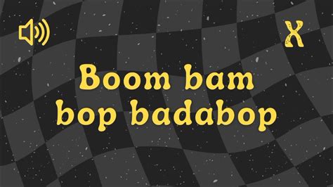 Boom Bam Bop Badabop - Sound Effect #memes - YouTube