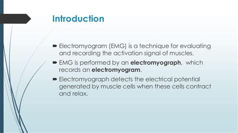 Electromyogram