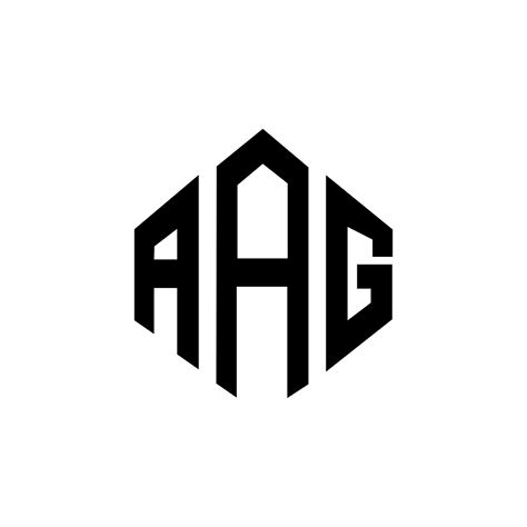 AAG letter logo design with polygon shape. AAG polygon and cube shape ...