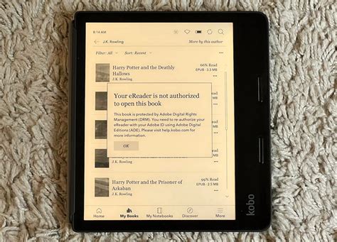 How to reauthorize a Kobo e-reader with Adobe Digital Editions ...