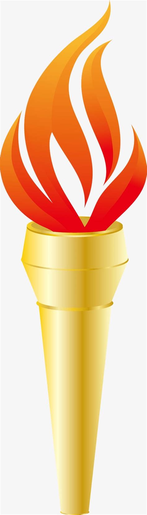 Olympic Torch Silhouette PNG Free, Burning Torch Vector Silhouettes, Olympic Torch, Torch ...