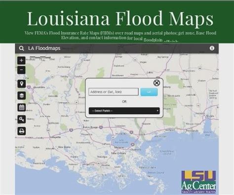 Louisiana FloodMaps Portal | View FEMA’s Flood Insurance Rate Maps (FIRMs) over road maps and ...