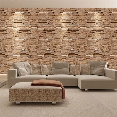 PE Foam 3D Stone Brick Panel Wall Sticker 45x100cm Home Decor Living Room Wallpaper For Kids ...