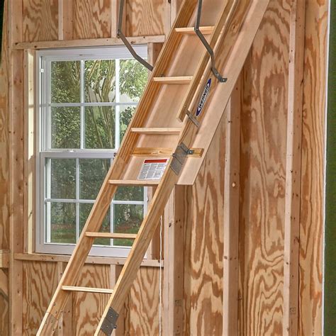 Werner W 7-ft to 8.75-ft. (Rough Opening: 22.5-in x 54-in) Folding Wood ...