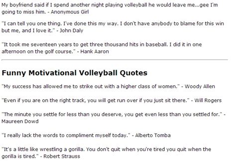 Volleyball Quote by Famous Athletes