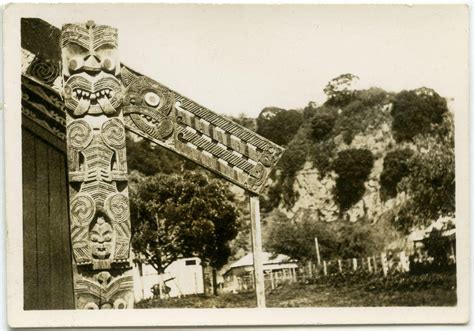 View, Wharenui Carvings, Wairaka - Whakatāne Museum Collections & Research