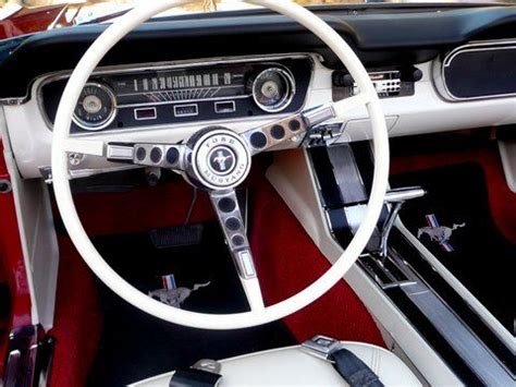 65' Mustang Convertible Coupe (interior) | Transportation | Pinterest