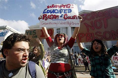 University students protest budget cuts