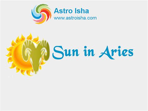 Sun in Aries