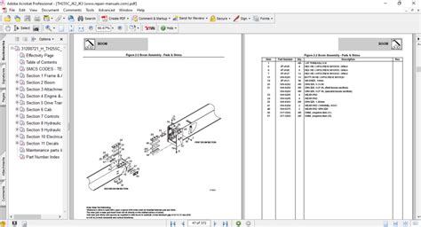 Caterpillar TH255C Telehandler Parts Manual