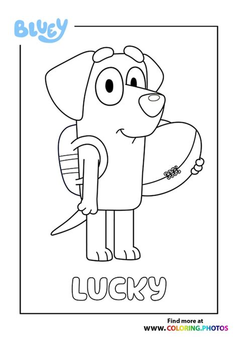 Bluey Dad - Coloring Pages for kids