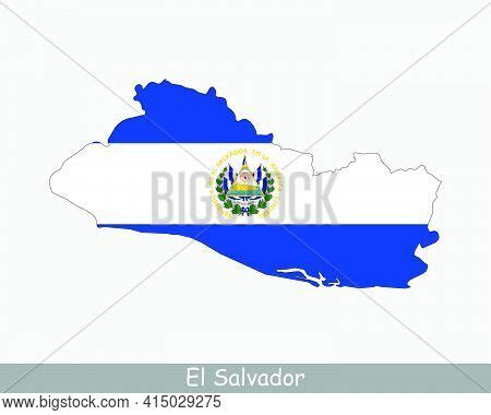 El Salvador Map Flag Vector & Photo (Free Trial) | Bigstock