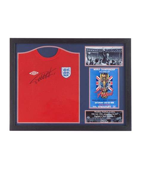 Sir Geoff Hurst Signed England Shirt - Framed - NFM