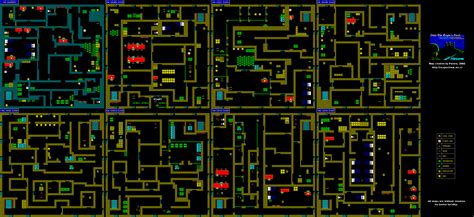 ZX-Spectrum Games - Into the Eagle's Nest - mapa