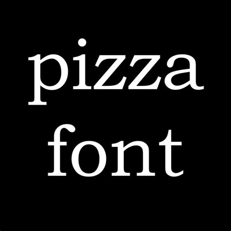 Pizza Font on Spotify