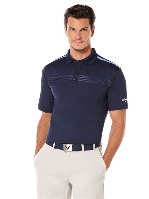 Men's Golf Performance Embossed Chest Color Block Polo Shirt | Callaway ...