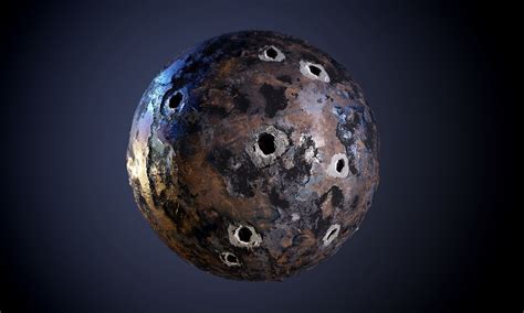 Metal Rusted Bullet Holes Seamless PBR Texture Texture | CGTrader