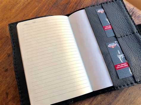 Black Moleskine Notebook / A5 Leather Notebook Cover / Black Bison Leather Moleskine Journal ...