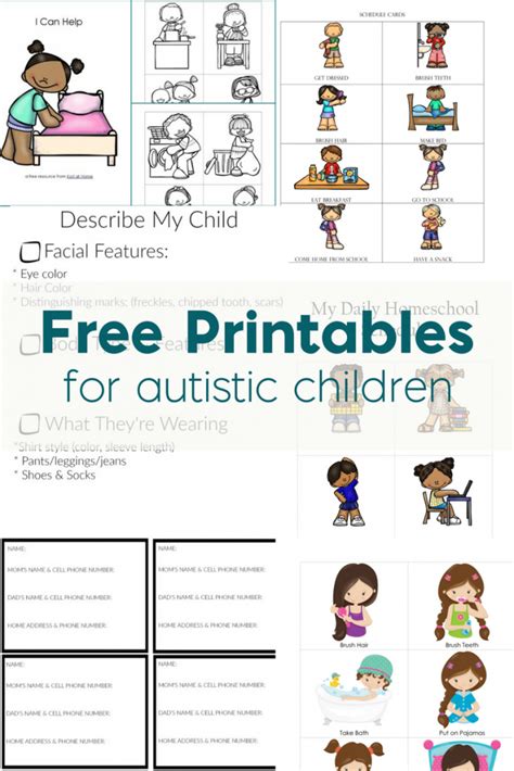 Picture Cards For Autism Printable - Printable Card Free