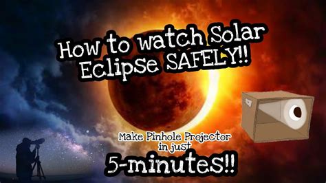 How to make Pinhole Projector? | Solar Eclipse 2020| DIY - YouTube