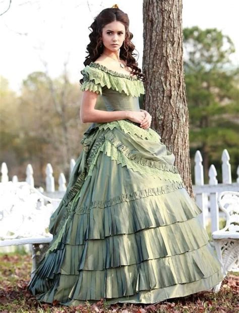 Silk Victorian Ballroom Dress Katherine Pierce's Dress - Etsy Australia