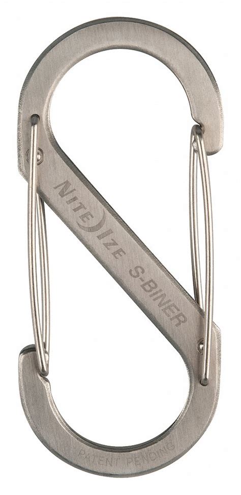 NITE IZE Double Gated Carabiner, 4-3/8 In., Silver - 2EVL7|SB5-03-11 - Grainger