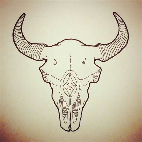 #bison #skull #bisonskull #buffalo #buffaloskull #art #artwork #ink #drawing #freehand #wildlife ...