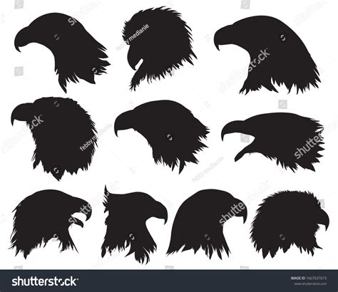 Eagle Head Vector Silhouette