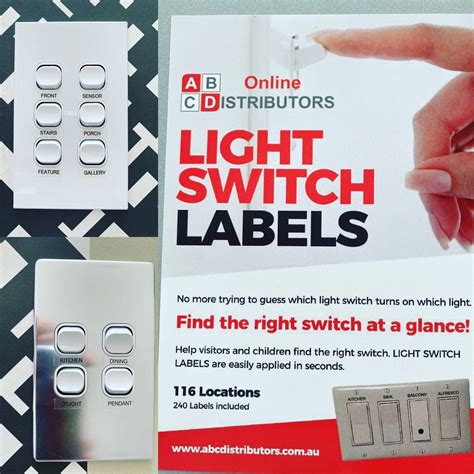 Light Switch Labels / Stickers | Etsy