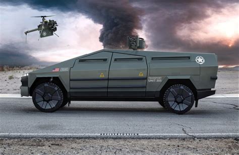 Military Tesla Cybertruck: Combat Vehicle - Electric Future