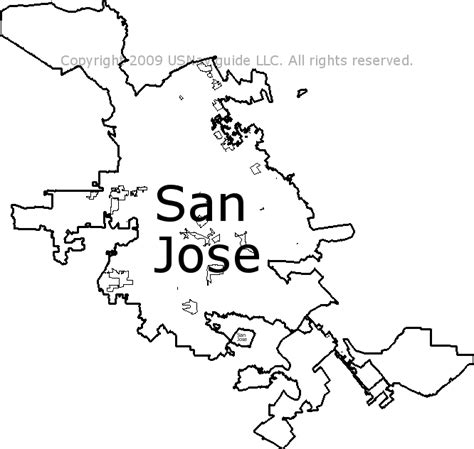 San Jose California Zip Code Map | Zone Map