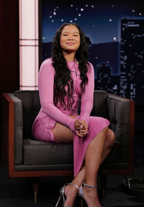 Storm Reid - Jimmy Kimmel Live! 01/17/2023 • CelebMafia