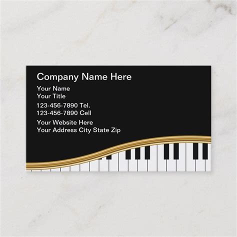 Music Business Cards | Zazzle | Music business cards, Music business cards design, Business card ...