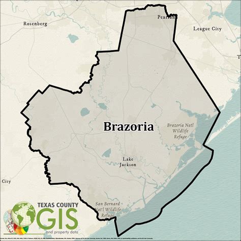 Map Of Brazoria County - Jenn Robena