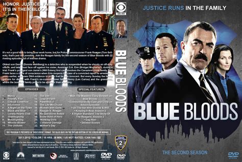 Blue Bloods - Season 2 dvd cover & labels (2011) R1 Custom