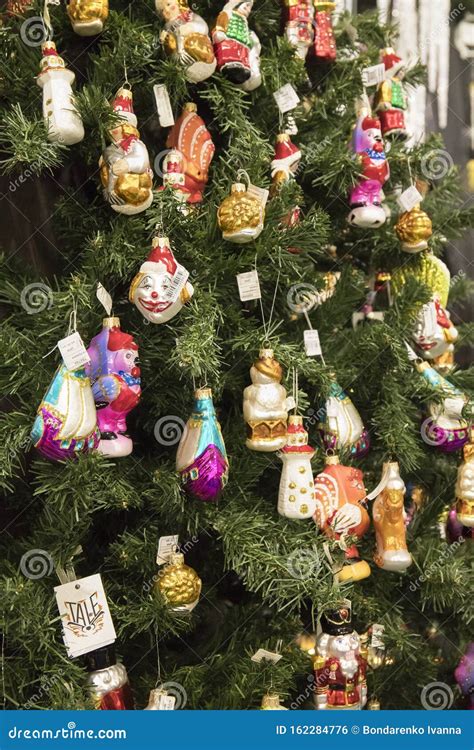 Kyiv Ukraine - 18 October 2019: Vintage Christmas Tree Decorations ...